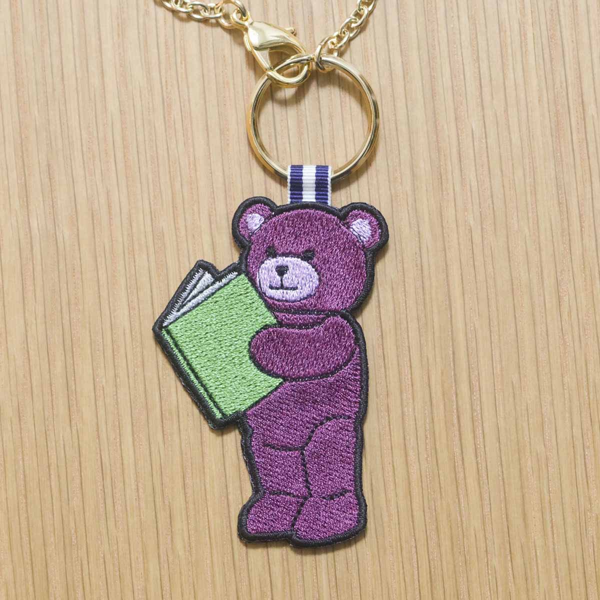 本好きクマちゃん(サイズ8cm・渋ピンク)