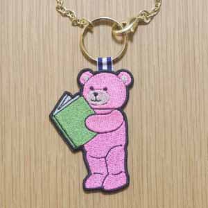 本好きクマちゃん（サイズ8cm・ピンク）