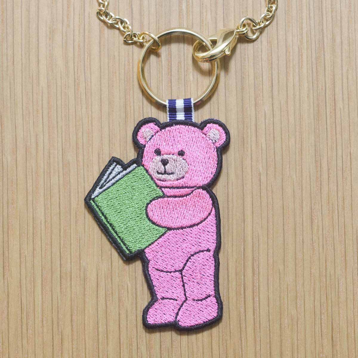 本好きクマちゃん(サイズ8cm・ピンク)