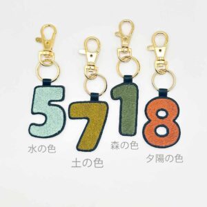 ラッキーナンバーチャーム（アースカラー）