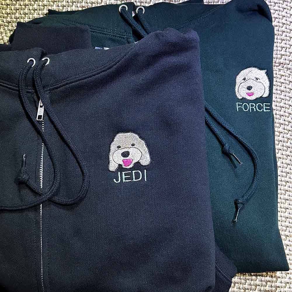 「うちの子」刺繍パーカー